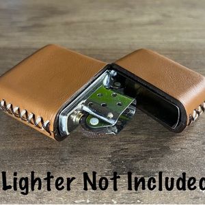 Genuine Leather Case for Zippo Lighter Standard Size (Made in USA 🇺🇸)